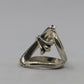Chrome Hearts Infinity Ring Silver with Pavé Black Diamonds Size 10 New | AVNTGRDNY NYC