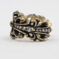 Chrome Hearts Silver Double Floral Ring with Pave Diamonds Size 9 | AVNTGRDNY NYC