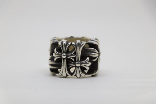 Chrome Hearts Square Cemetery Ring Size 13 Sterling Silver | AVNTGRDNY NYC
