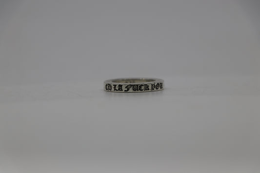Chrome Hearts LA Exclusive Fuck You 3MM Spacer Ring Size 5