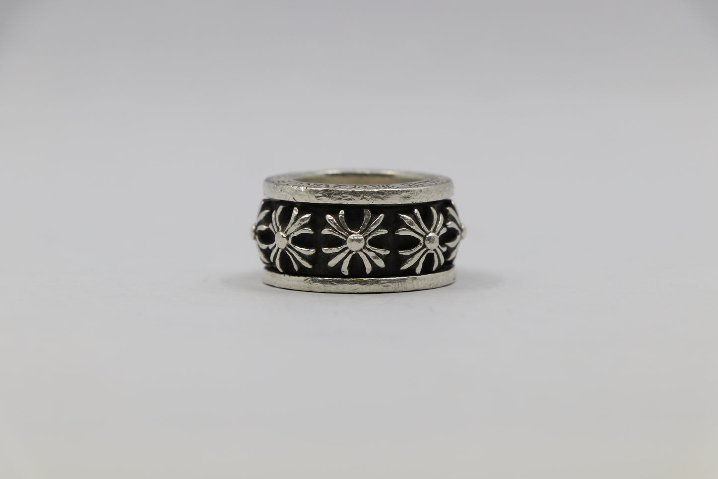 Chrome Hearts CH X Spinner Ring Size 6 Sterling Silver | AVNTGRDNY NYC