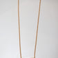 Chrome Hearts 22K Gold Safety Pin Necklace with Single Diamond on 18 Inch Roll Chain