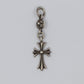 Chrome Hearts Tiny Cross Pendant with Crossball Sterling Silver | AVNTGRDNY NYC