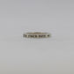 Chrome Hearts Las Vegas "Fuck You" 3MM Spacer Ring Size 8| AVNTGRDNY NYC