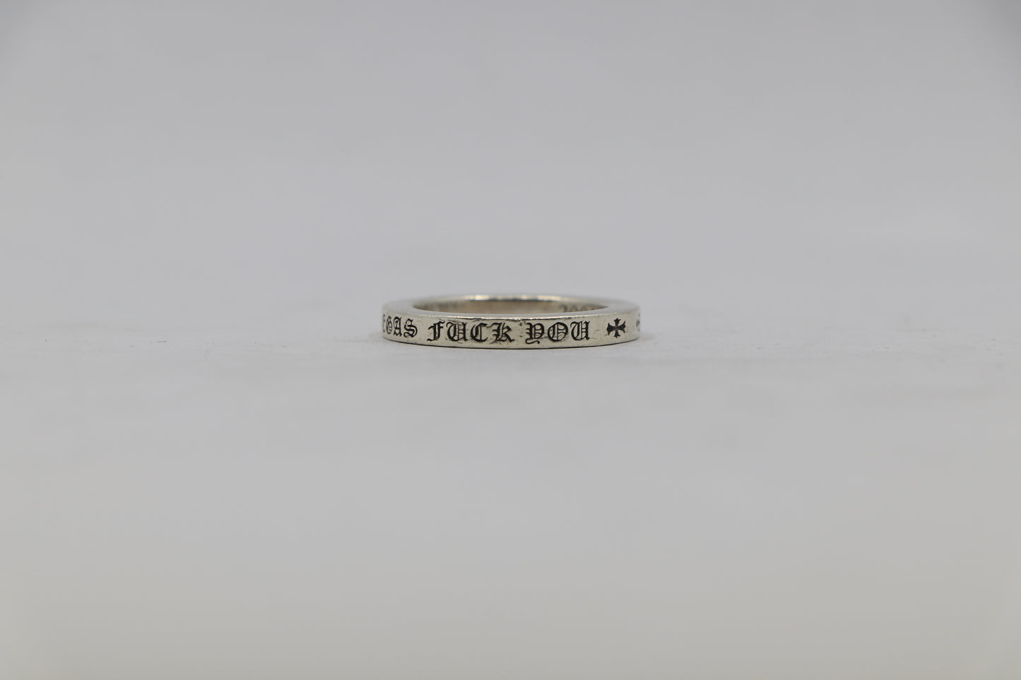 Chrome Hearts Las Vegas "Fuck You" 3MM Spacer Ring Size 8| AVNTGRDNY NYC