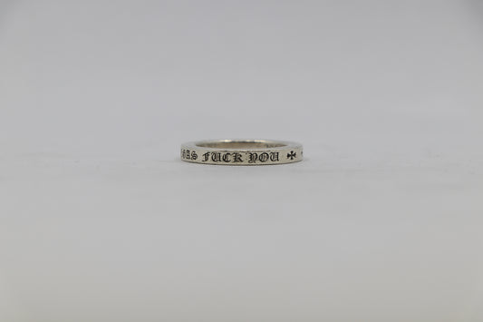 Chrome Hearts Las Vegas "Fuck You" 3MM Spacer Ring Size 8| AVNTGRDNY NYC