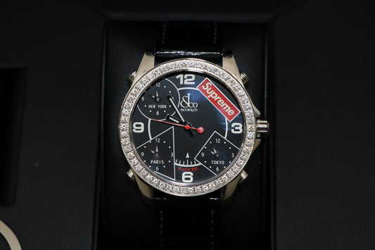 Supreme x Jacob & Co. 40mm Time Zone Watch