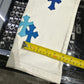Chrome Hearts St. Barth Exclusive Cross Patch White Jeans Size 30 | AVNTGRDNY NYC