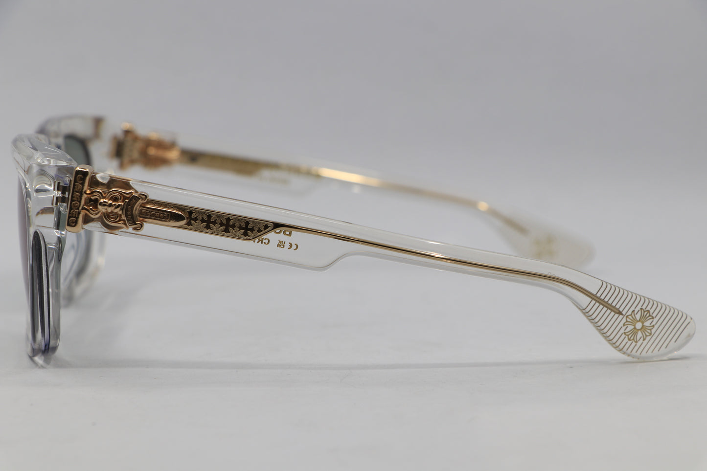 Chrome Hearts Box Officer Sunglasses Crystal| AVNTGRDNY NYC