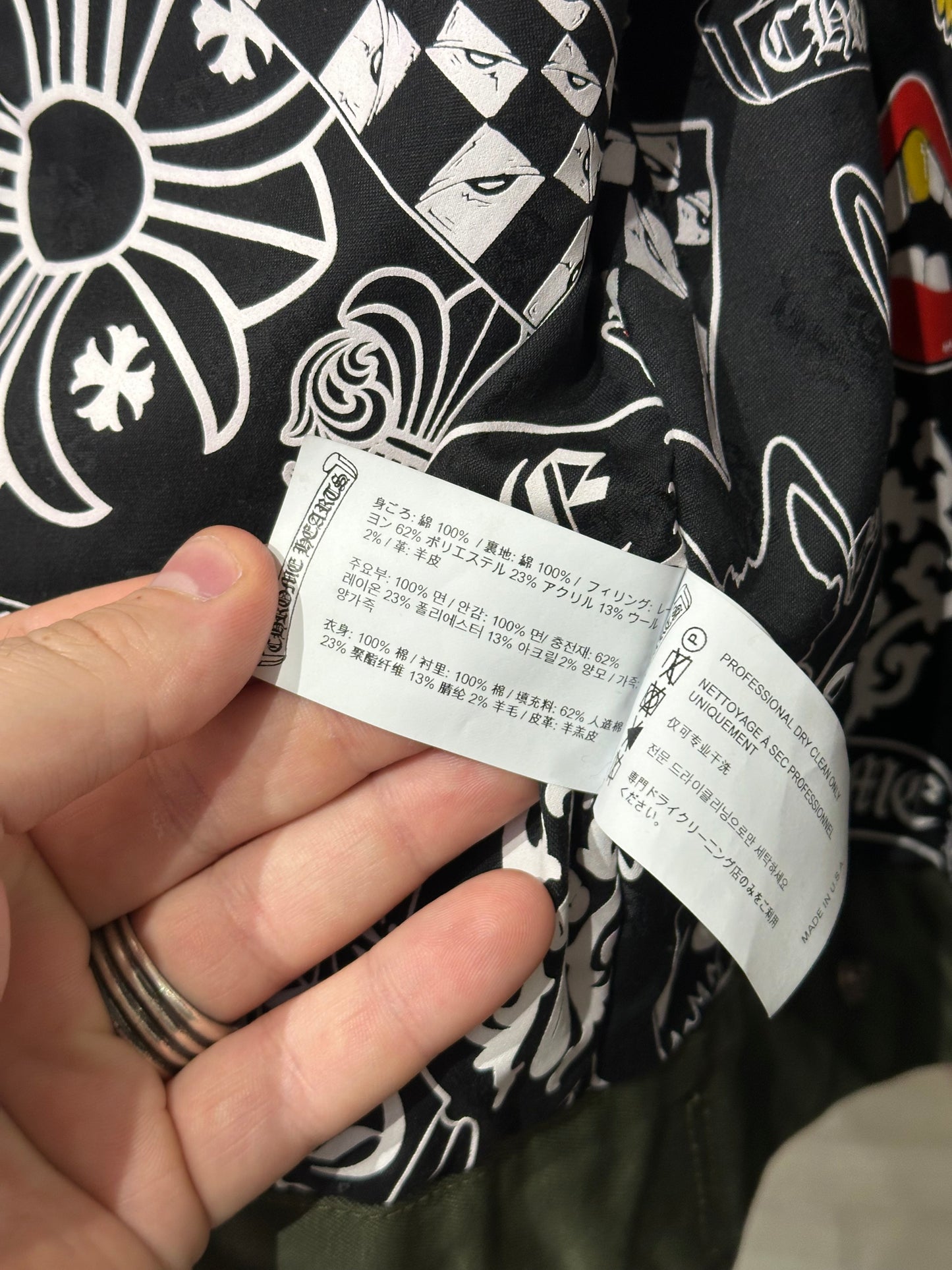 Chrome Hearts x Matty Boy “Smile You’re on Camera” Olive Jacket Size S