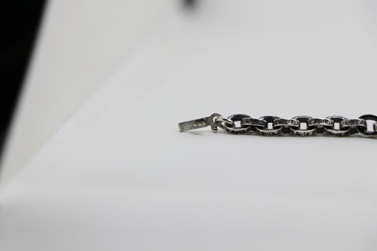 Chrome Hearts 8” Paper Chain Bracelet Sterling Silver | AVNTGRDNY NYC