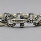 Lone Ones Mating Flight Bracelet Silk Link Medium (17 Links) Crane Circle .925 Sterling Silver | AVNTGRDNY NYC
