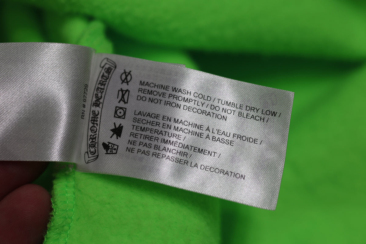 Chrome Hearts Miami Exclusive Neon Green Hoodie Size M | AVNTGRDNY NYC