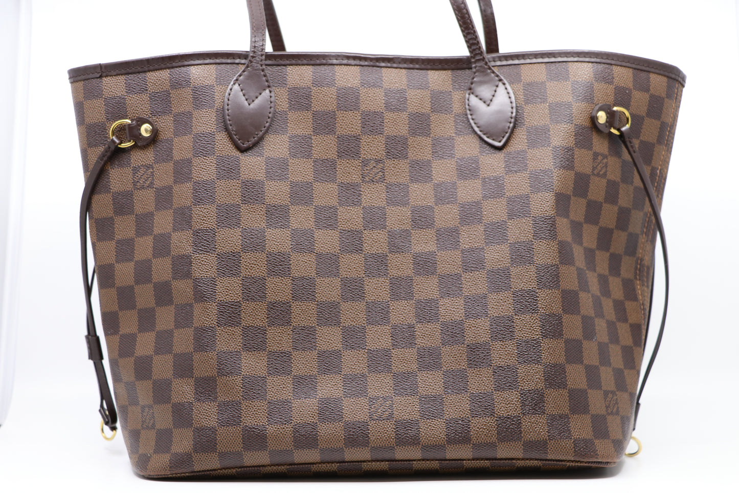 Louis Vuitton Neverfull MM Damier Ebene Rose Ballerine Bag