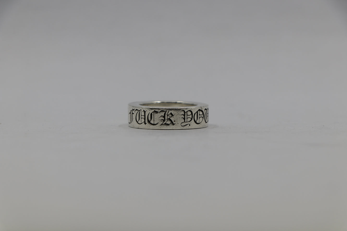 Chrome Hearts Fuck You 6MM Spacer Ring Size 4.5| AVNTGRDNY NYC