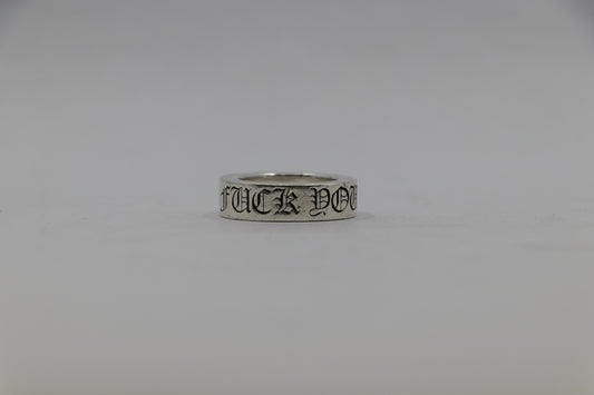 Chrome Hearts Fuck You 6MM Spacer Ring Size 4.5| AVNTGRDNY NYC