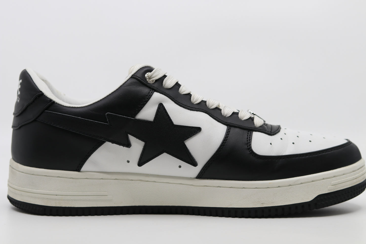 Bape Bapesta White/Black Size 12