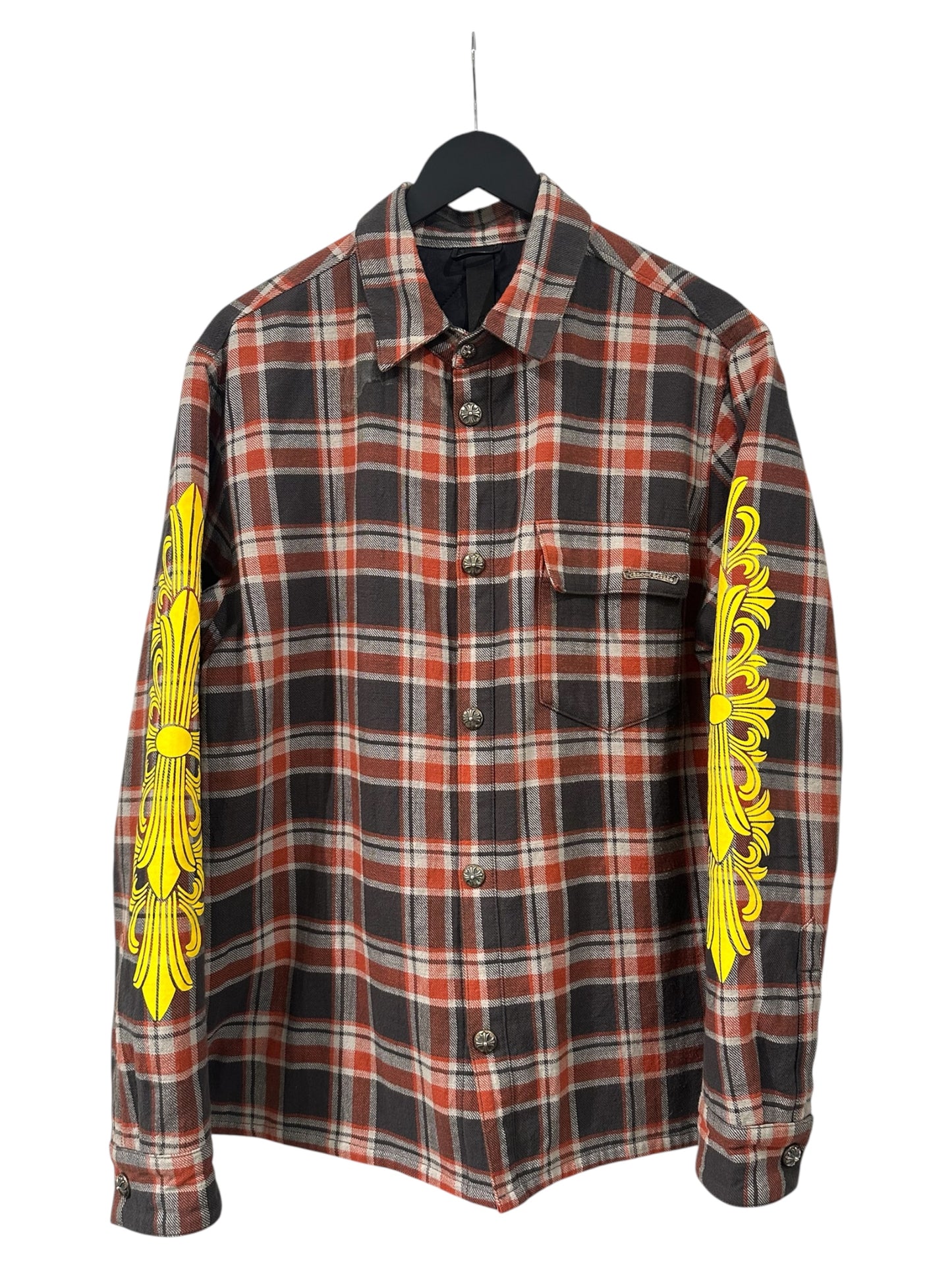 Chrome Hearts Flannel Brown/Red/Yellow Size L