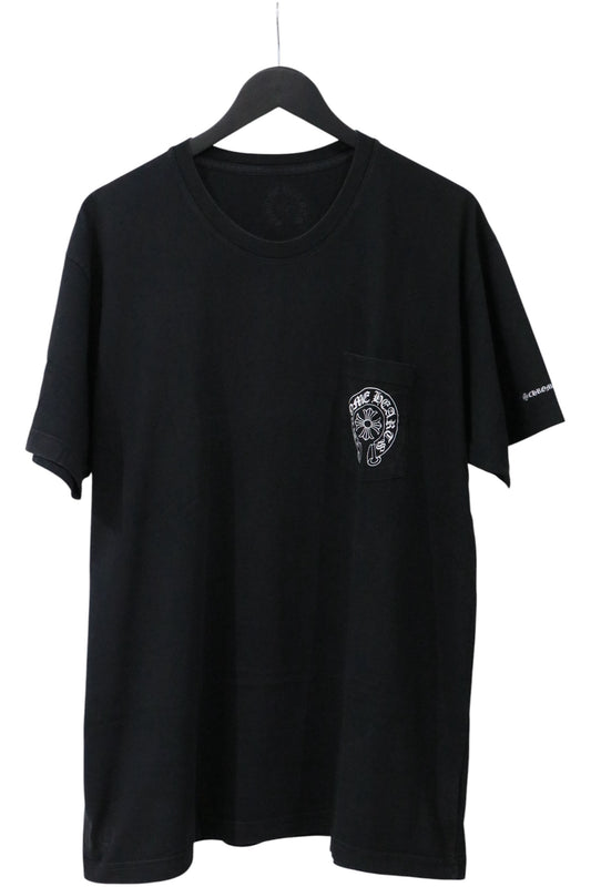 Chrome Hearts Horseshoe Pocket T-Shirt Black/White Size XXL| AVNTGRDNY NYC