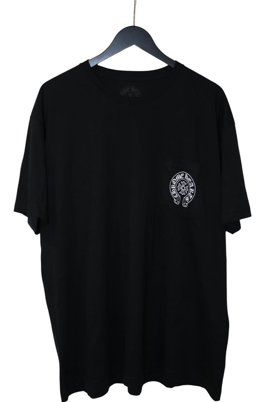 Chrome Hearts Paris Exclusive Horseshoe Pocket T-Shirt Black XXL Cotton | AVNTGRDNY NYC
