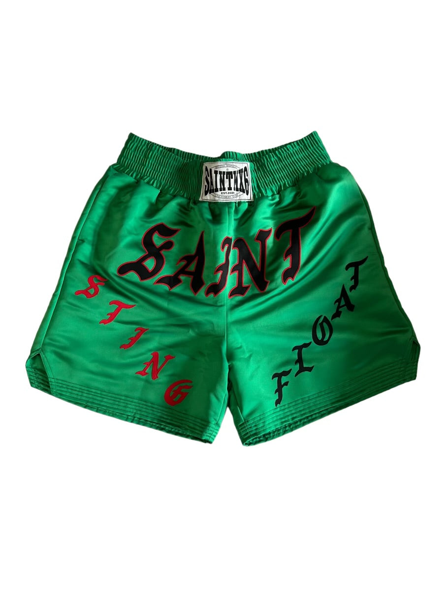 Saint Michael Boxing Shorts Green