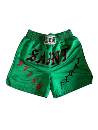 Saint Michael Black Sting Float Satin Boxing Shorts￼ | eBay