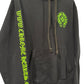 Chrome Hearts Signed Friends and Family Hoodie with Leather Patches and Silver Hardware Size L