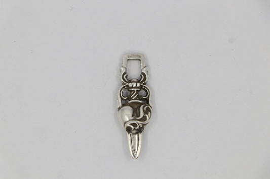 Chrome Hearts Dagger Heart Pendant Sterling Silver 1995 | AVNTGRDNY NYC