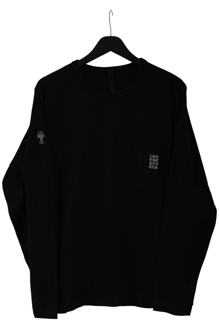Chrome Hearts Eye Chart Long Sleeve T-Shirt Black Size M| AVNTGRDNY NYC
