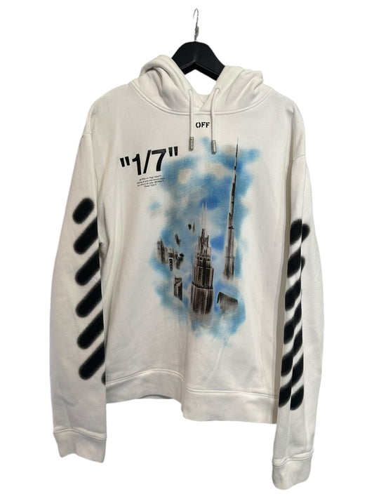 Off-White Dubai Exclusive Wonder of the World Series Hoodie White Size XL