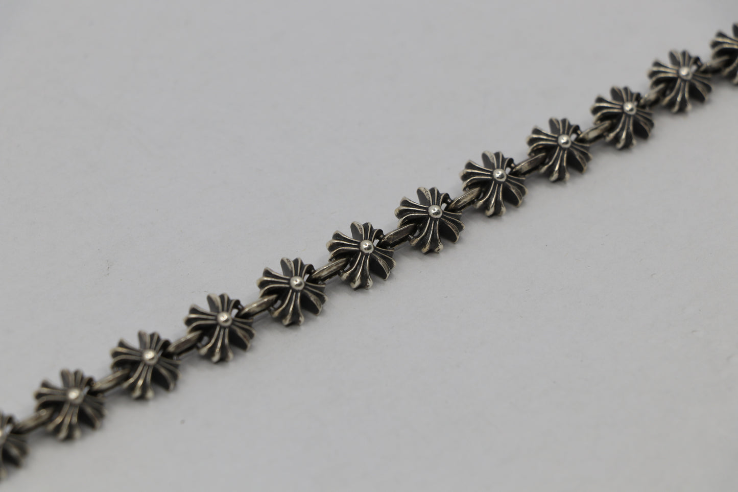 Chrome Hearts X Link Bracelet 16 Links Sterling Silver New | AVNTGRDNY NYC