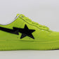 Bape Bapesta Yellow/Black Patent Leather Size 12