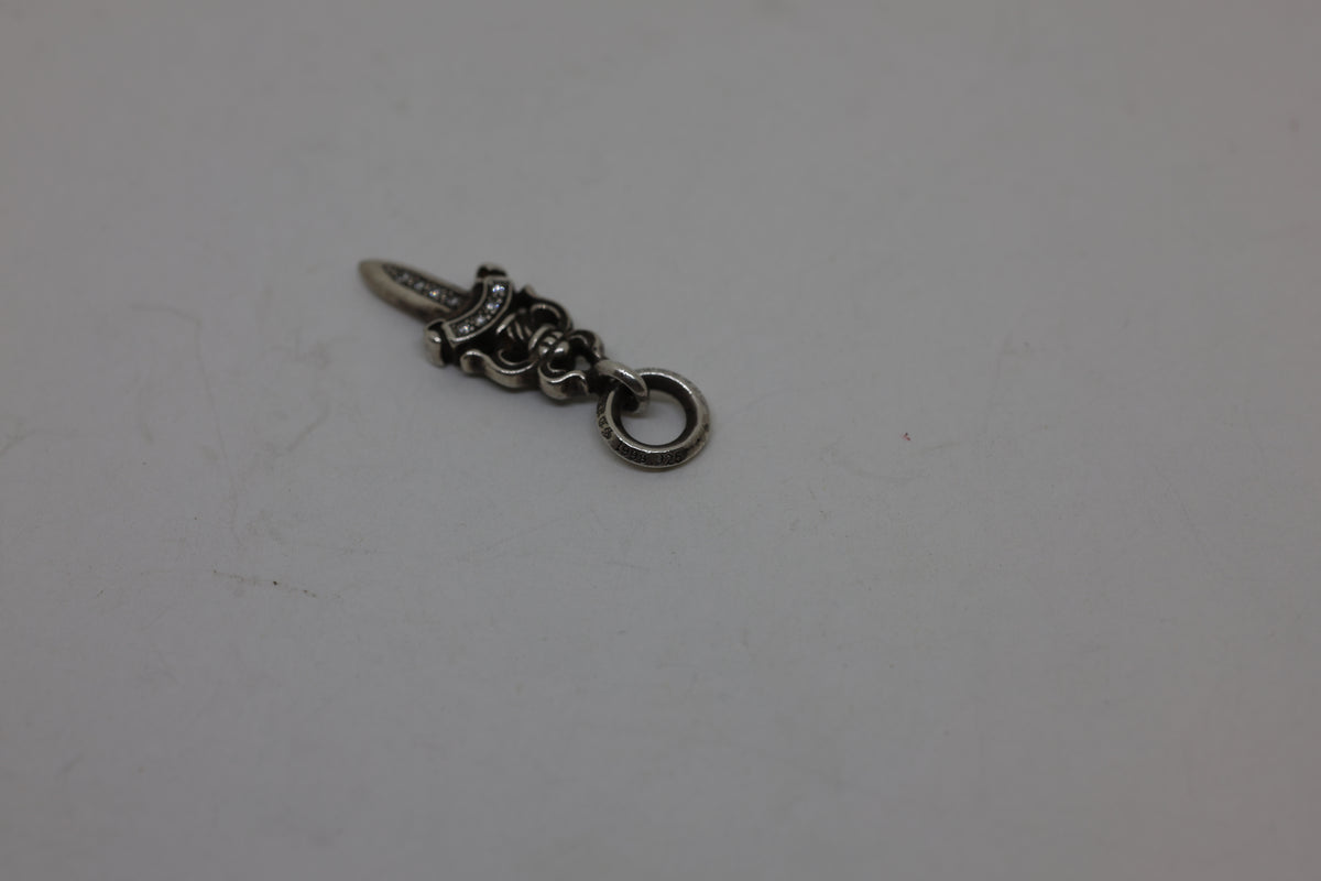 Chrome Hearts #5 Dagger Pendant with Pavé Diamonds | AVNTGRDNY NYC