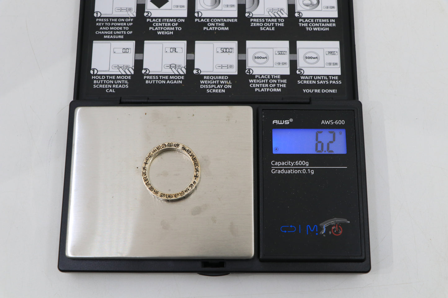Chrome Hearts 3MM NYC Exclusive Spacer Ring Size 8.5