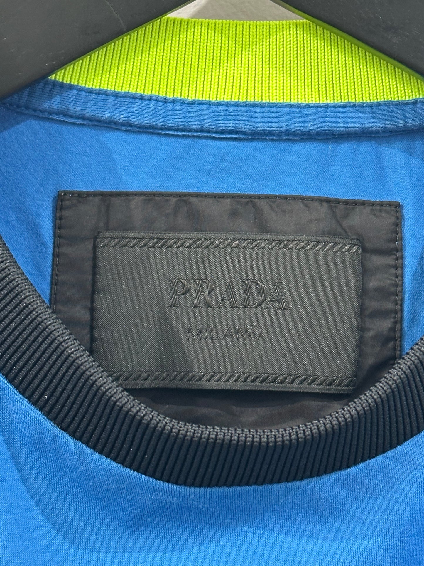 Prada Logo Tee Blue 2018 Size L