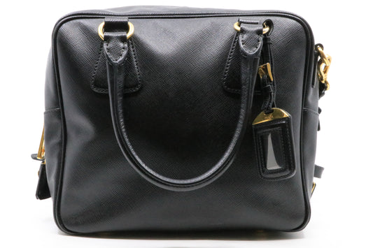 Prada Square Bauletto Bag Saffiano Leather Small