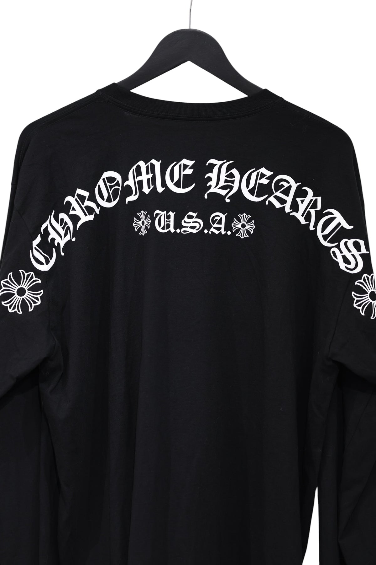 Chrome Hearts Arch Shoulder Long Sleeve T-Shirt Black XXL | AVNTGRDNY NYC
