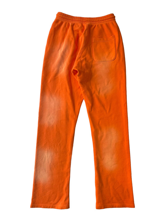 Hellstar Orange Flare Bottom Sweatpants Size L