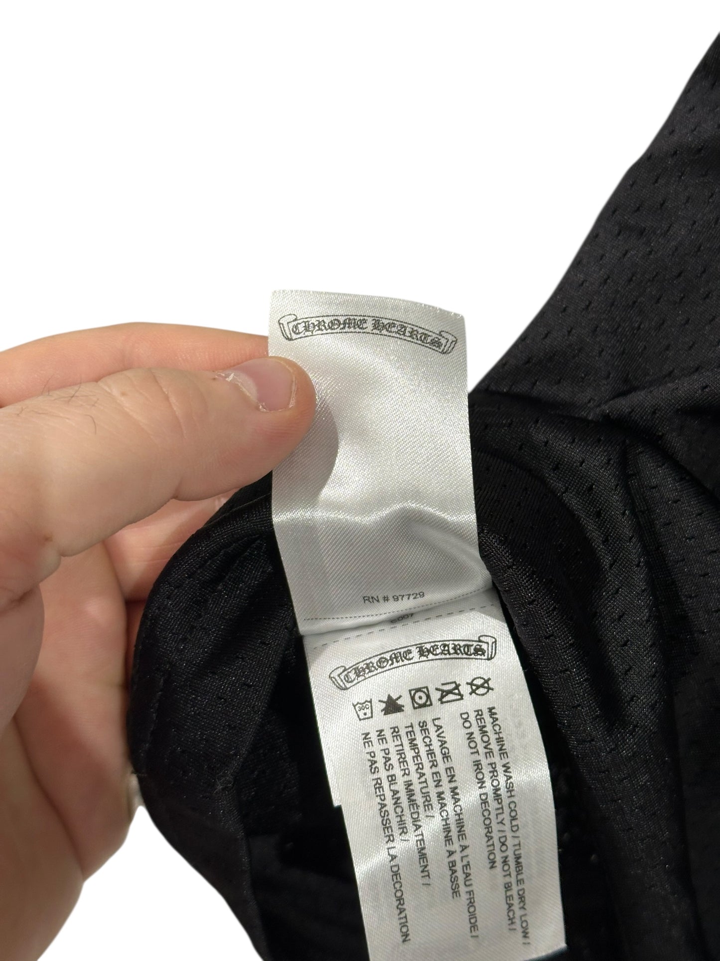 Chrome Hearts Stadium Mesh Jersey Black Size L