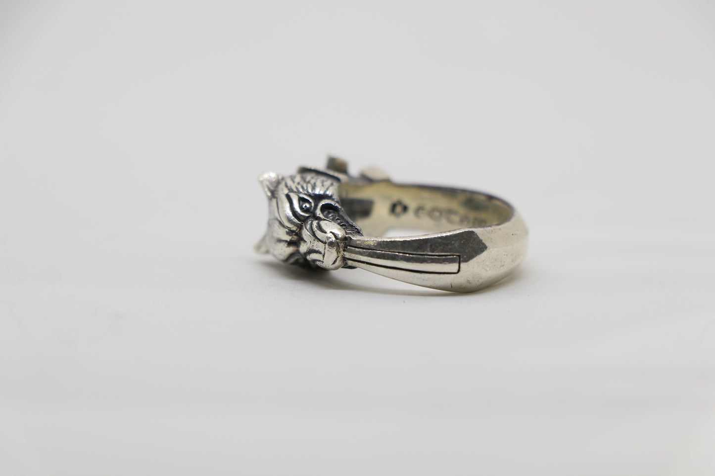Yohji Yamamoto Silver Gothic Face Ring Size 8.5 | AVNTGRDNY NYC