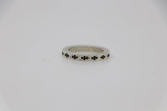 Chrome Hearts Honolulu Fuck You Spacer Ring .925 Sterling Silver Size 7.5US