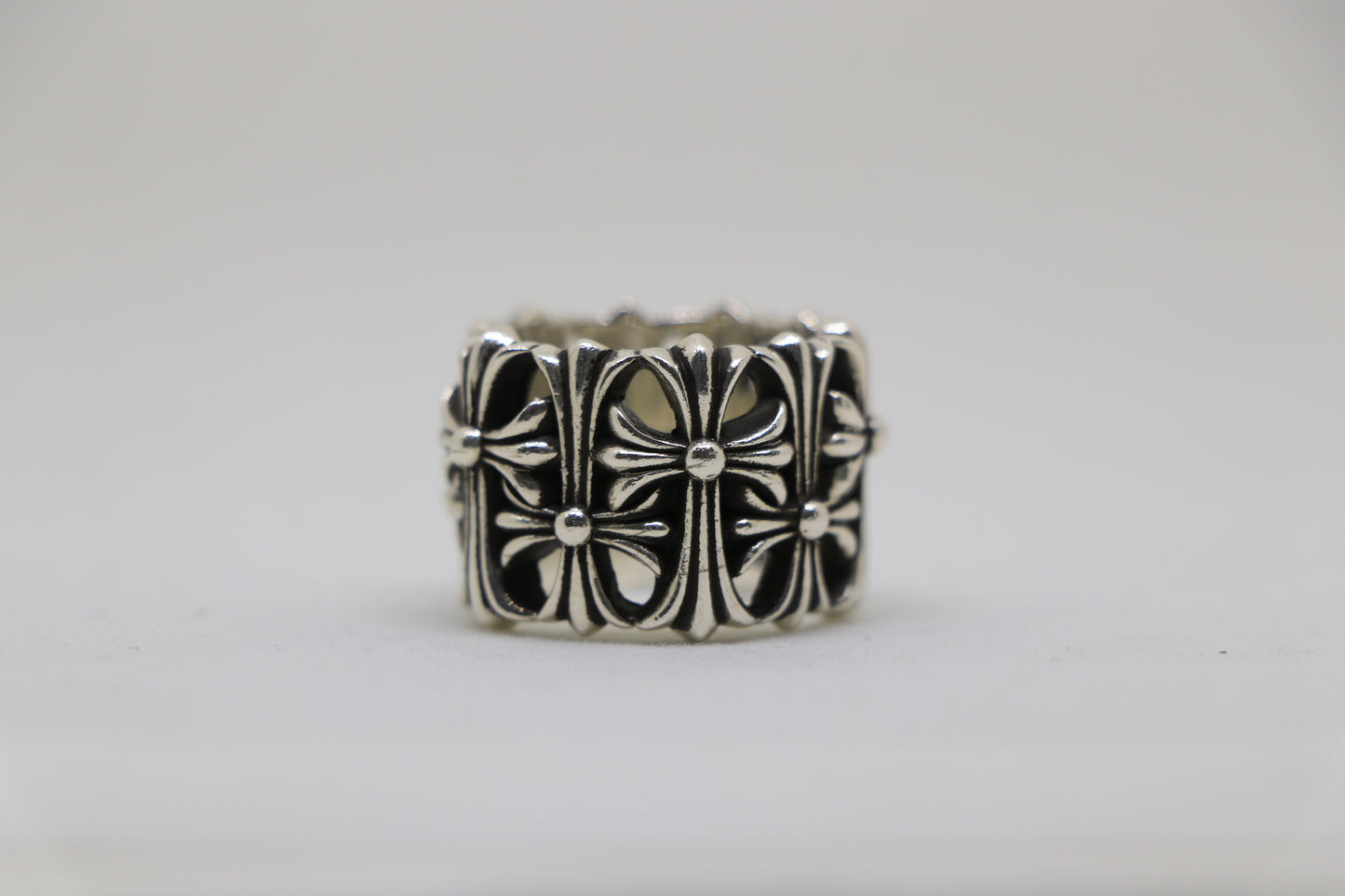 Chrome Hearts Round Cemetery Ring Size 8.5 Sterling Silver .925 | AVNTGRDNY NYC