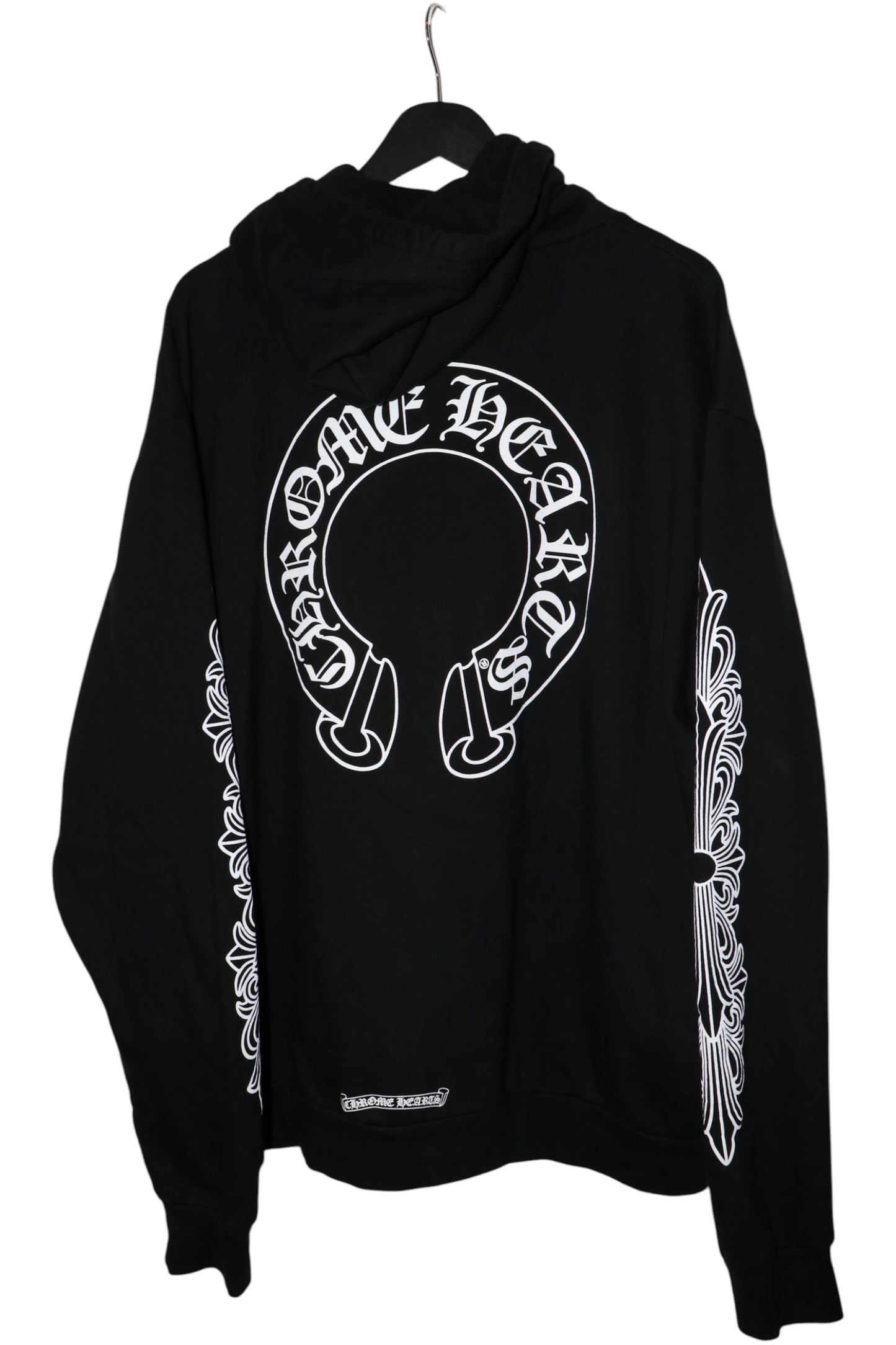 Chrome Hearts Floral Horseshoe Pullover Hoodie Black Size XL| AVNTGRDNY NYC