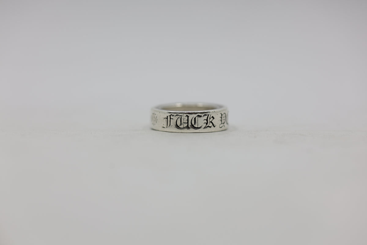 Chrome Hearts Fuck You 6MM Spacer Ring Size 6 | AVNTGRDNY NYC