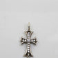 Chrome Hearts Tiny Fat Cross Pendant Pave Diamonds Sterling Silver | AVNTGRDNY NYC