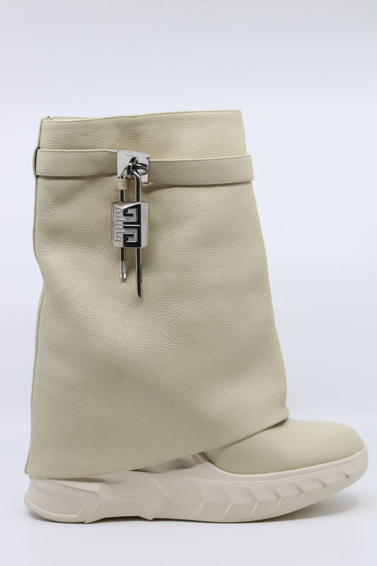 Givenchy Shark Boots Cream Size 41