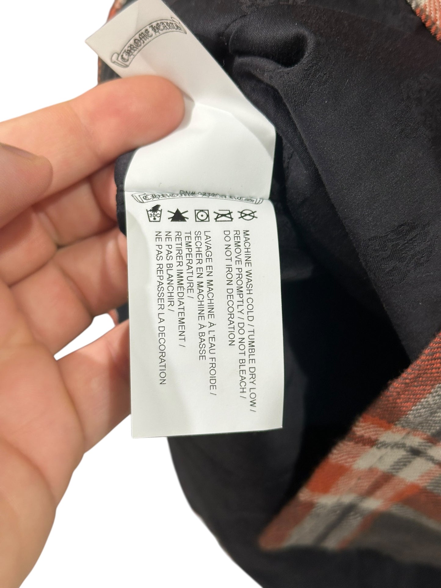 Chrome Hearts Flannel Brown/Red/Yellow Size L