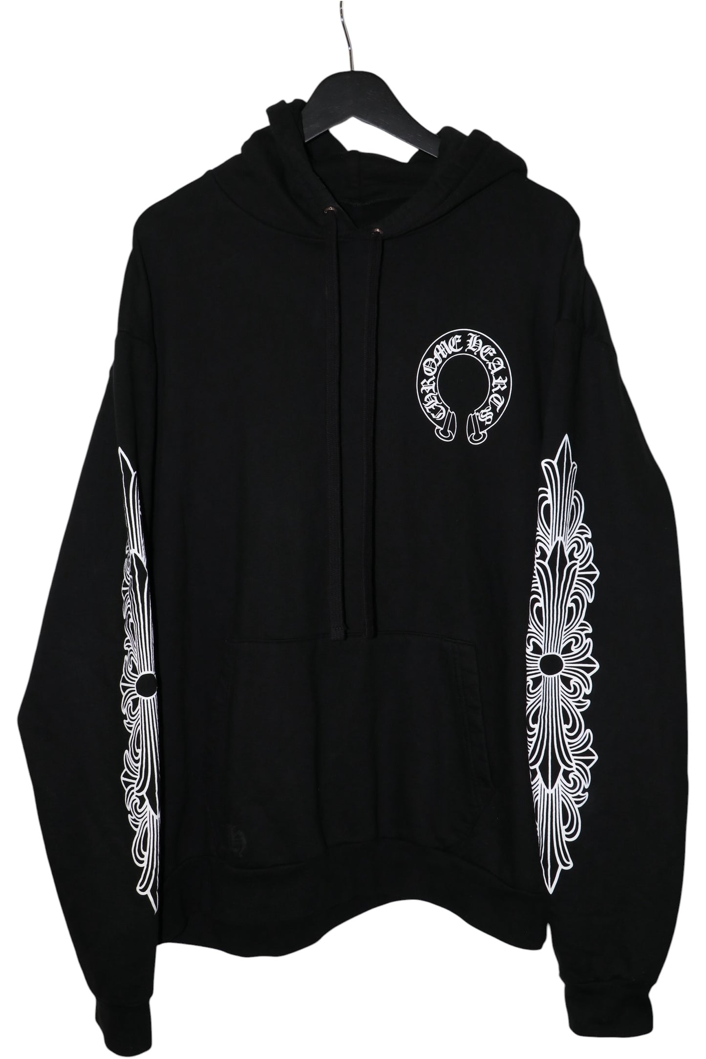Chrome Hearts Floral Horseshoe Pullover Hoodie Black Size XL| AVNTGRDNY NYC