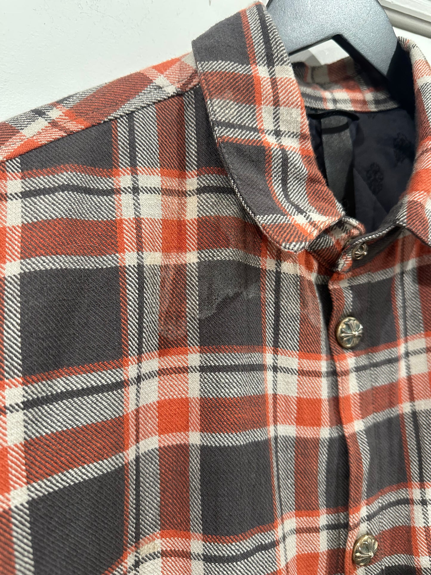 Chrome Hearts Flannel Brown/Red/Yellow Size L