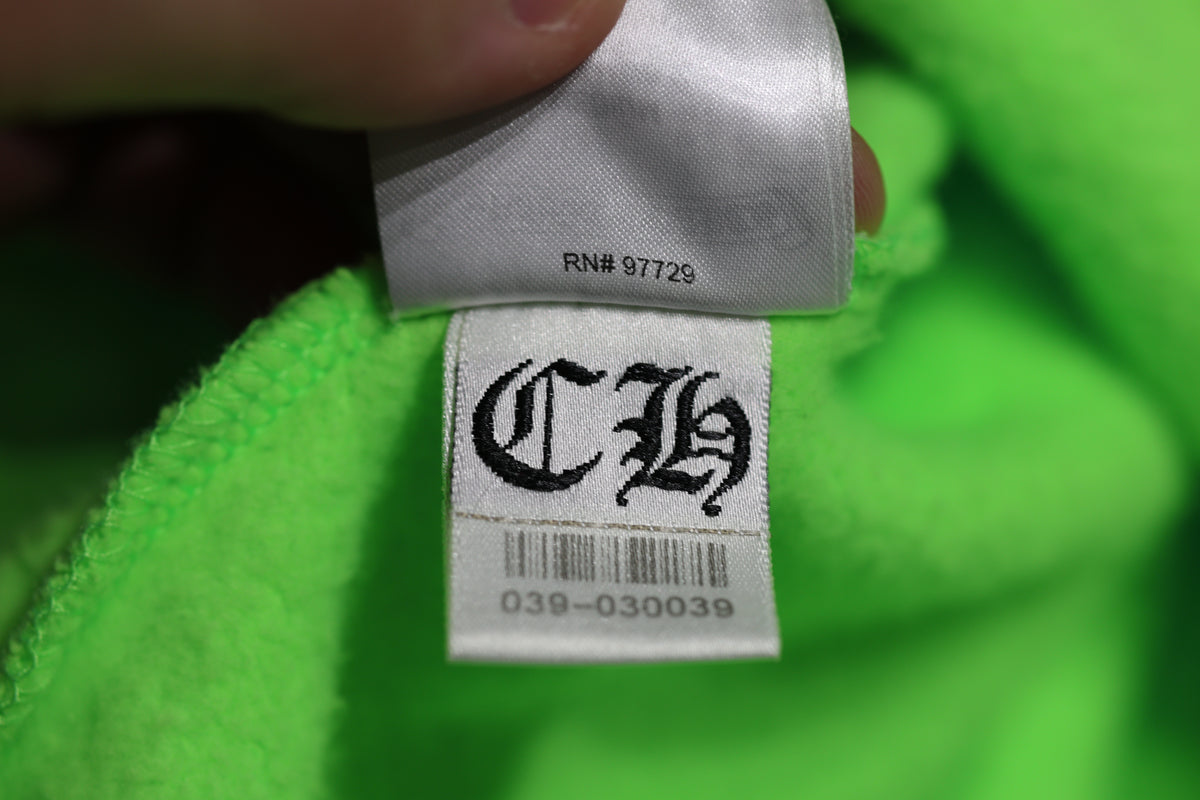 Chrome Hearts Miami Exclusive Neon Green Hoodie Size M | AVNTGRDNY NYC